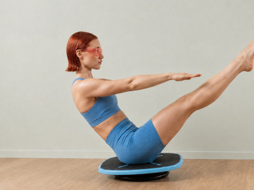 Boat: seated on the board with legs raised